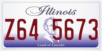IL license plate Z645673
