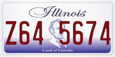 IL license plate Z645674