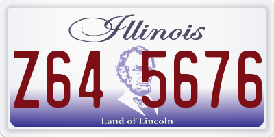 IL license plate Z645676