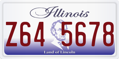 IL license plate Z645678