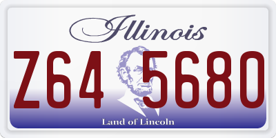 IL license plate Z645680