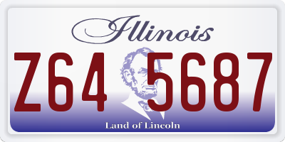 IL license plate Z645687