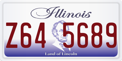 IL license plate Z645689