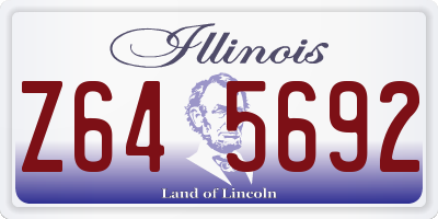 IL license plate Z645692