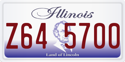 IL license plate Z645700