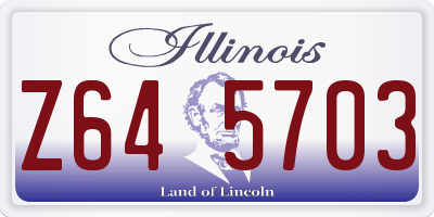 IL license plate Z645703