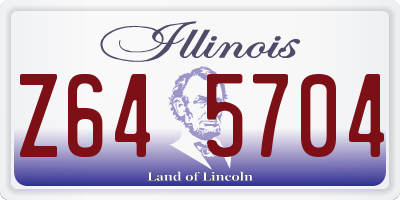 IL license plate Z645704