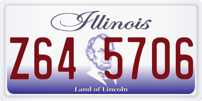 IL license plate Z645706