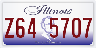IL license plate Z645707