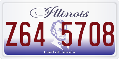 IL license plate Z645708