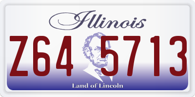 IL license plate Z645713