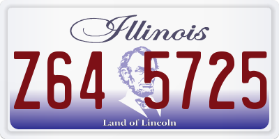 IL license plate Z645725