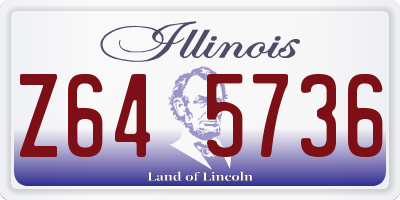 IL license plate Z645736