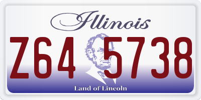 IL license plate Z645738