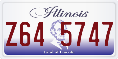 IL license plate Z645747