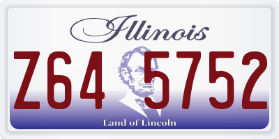 IL license plate Z645752