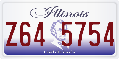 IL license plate Z645754