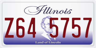 IL license plate Z645757