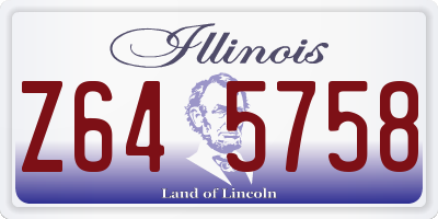 IL license plate Z645758
