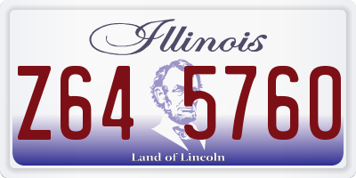 IL license plate Z645760