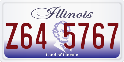 IL license plate Z645767