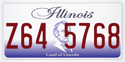IL license plate Z645768