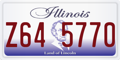 IL license plate Z645770