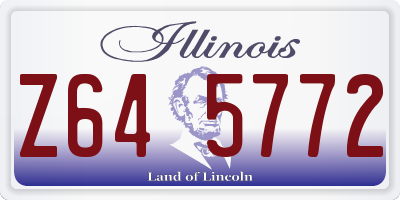 IL license plate Z645772
