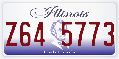 IL license plate Z645773