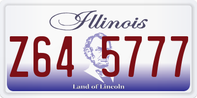IL license plate Z645777