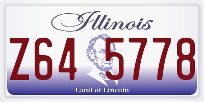 IL license plate Z645778