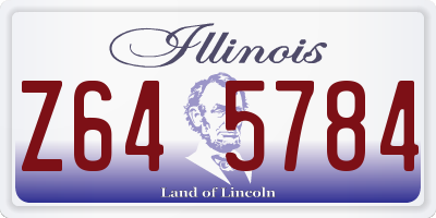 IL license plate Z645784