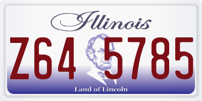 IL license plate Z645785