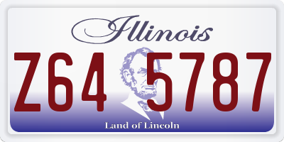 IL license plate Z645787