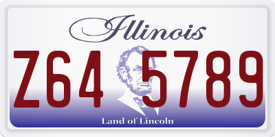 IL license plate Z645789