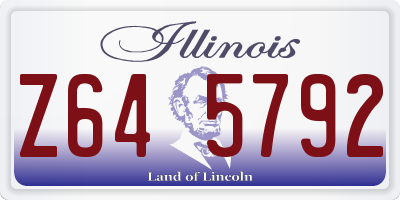 IL license plate Z645792