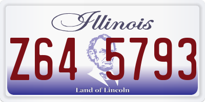 IL license plate Z645793