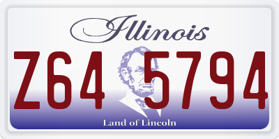 IL license plate Z645794