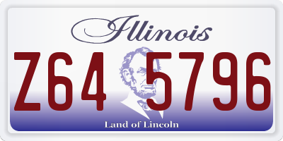 IL license plate Z645796