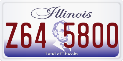 IL license plate Z645800