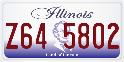 IL license plate Z645802