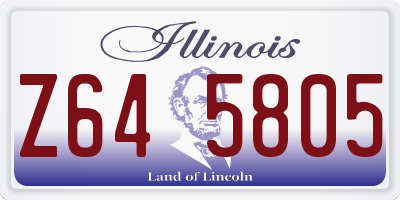 IL license plate Z645805