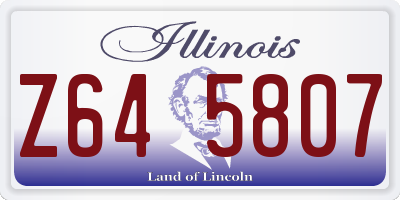 IL license plate Z645807