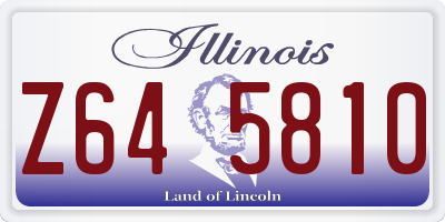 IL license plate Z645810