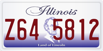 IL license plate Z645812