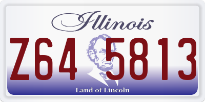 IL license plate Z645813