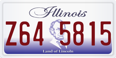 IL license plate Z645815