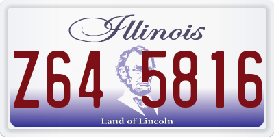 IL license plate Z645816