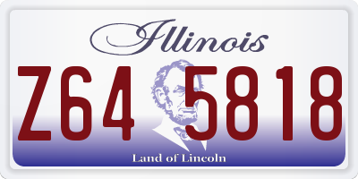 IL license plate Z645818