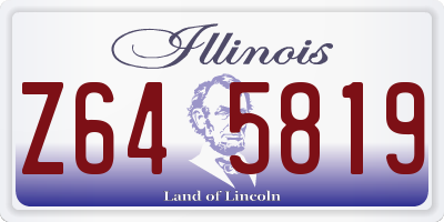 IL license plate Z645819